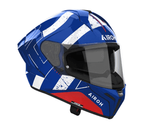 Casco para moto Airoh Matryx Scope Light Azul/Rojo Brillo