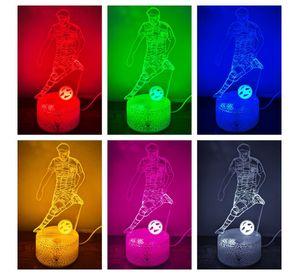 Lámpara ilusión 3D De Lamine Yamal 7 Colores Led Integrados