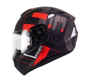 Casco MT Targo Veneris A4 Rojo Mate