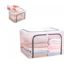 Organizadora Caja Para Ropa Transparente Soporte De Metal