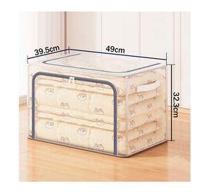 Organizadora Caja Para Ropa Transparente Soporte De Metal