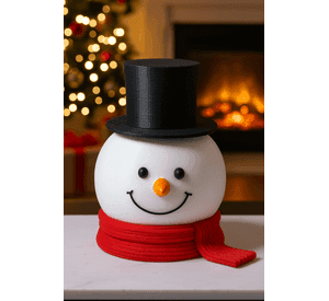 Bowl De Cocina Navidad - Muñeco De Nieve Con Sombrero
