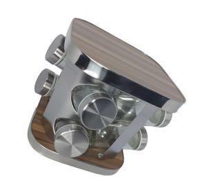 Especiero Cocina 8 Condimentos Giratorio Acero Inoxidable
