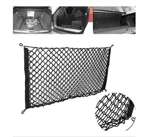 Red Malla Soporte Cajuela Maletero Auto Almacenamiento Lisa Negro